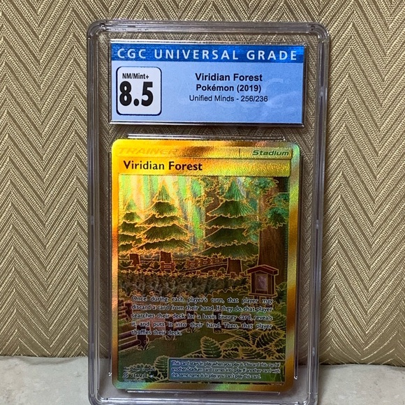 Viridian ForestSecret Rare Gold Halo Foil Pokmon Card Viridian ForestSecret Rare Gold Halo Foil Pokmon Card